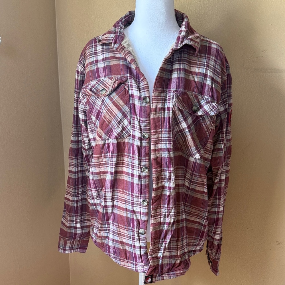 Plaid Button-Up Shirt